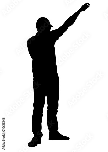 Fighting young street football fans against a white background