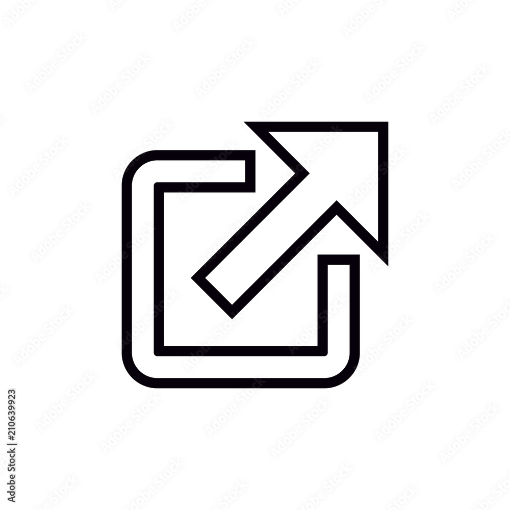 External link symbol vector icon External link symbol vector icon