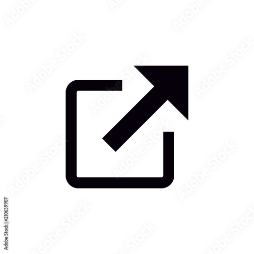 External link symbol vector icon