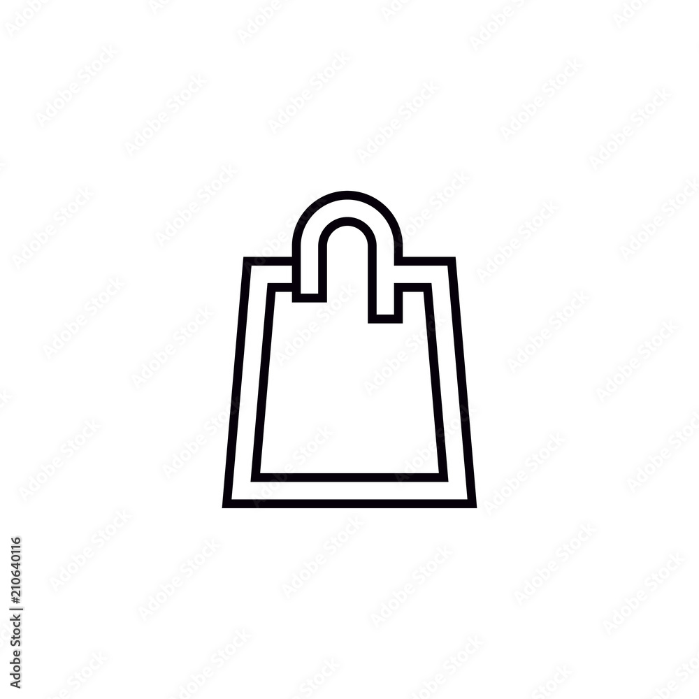 Shopping bag vector icon Shopping bag vector icon