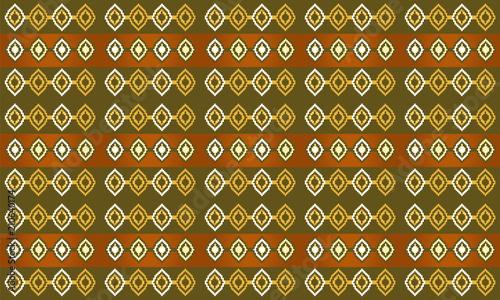 Aztec Chile language pattern. Seamless illustration in boho style.