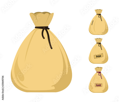 Money bag vector icons