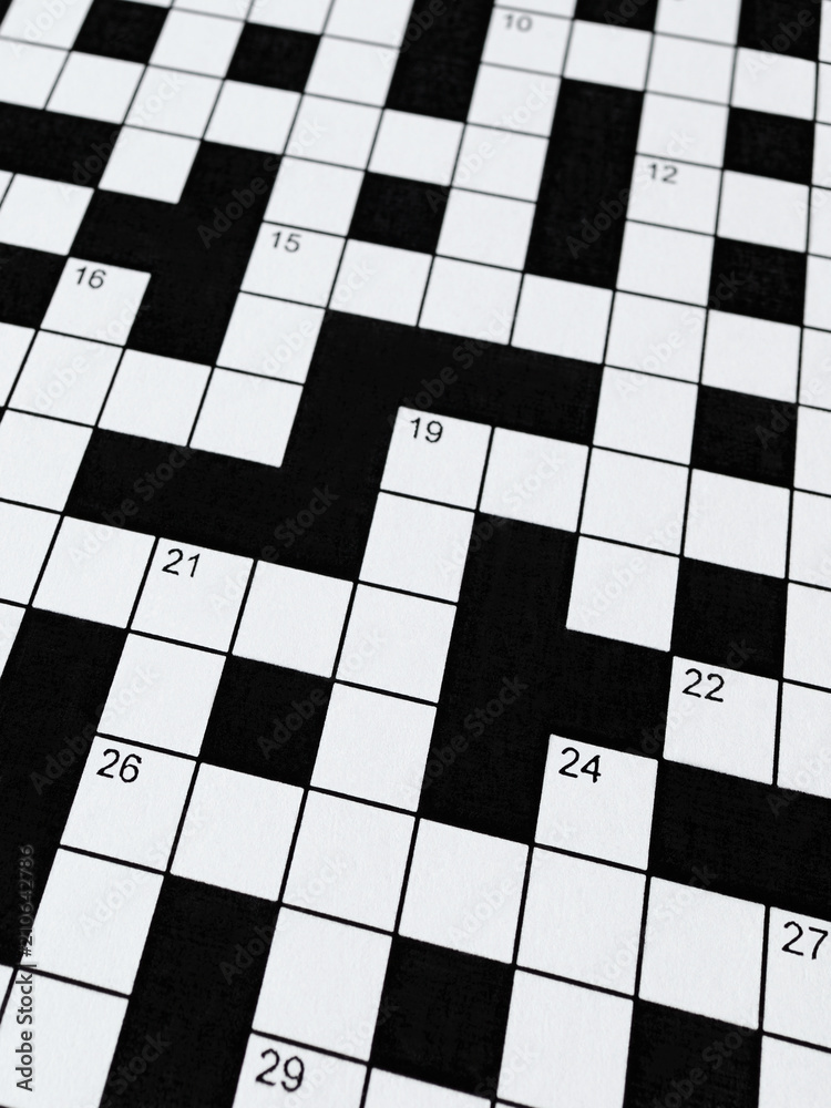 Crossword Puzzle Stock Photo | Adobe Stock