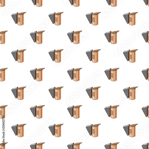 Beekeeping smoker pattern seamless repeat in cartoon style vector illustration