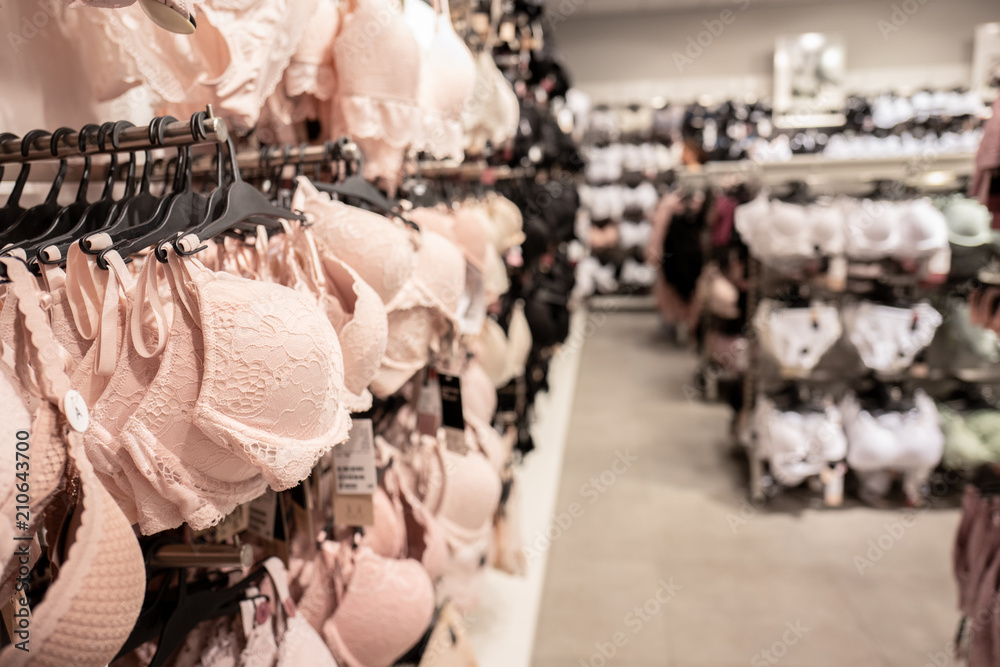 Women underwear in a lingerie shop Stock Photo | Adobe Stock