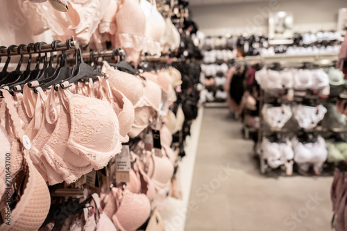 Women underwear in a lingerie shop Photos | Adobe Stock