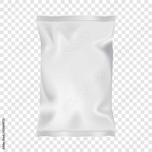 Wet wipes package mockup. Realistic illustration of wet wipes package vector mockup for web
