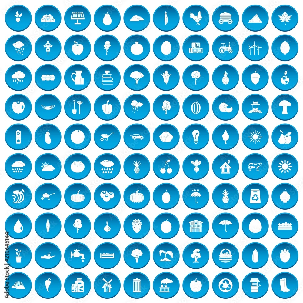 100 productiveness icons set in blue circle isolated on white vector illustration 100 productiveness icons set in blue circle isolated on white vector illustration