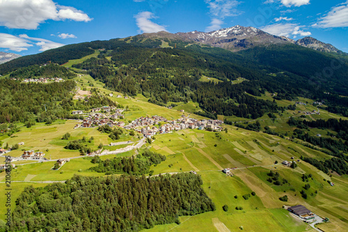 Bormio - Valtellina (IT) - Vista aerea panoramica 