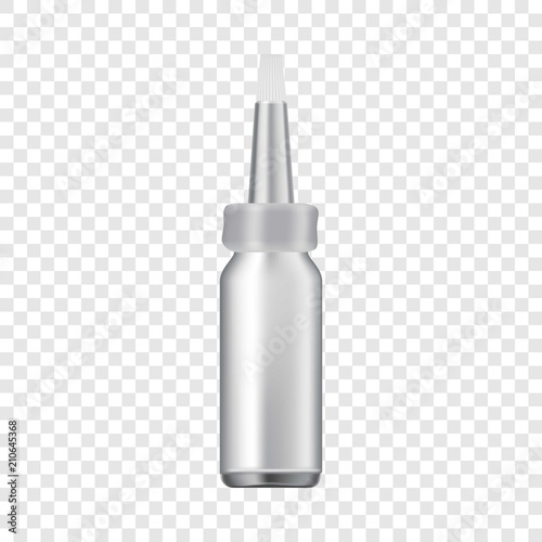 Nasal drops icon. Realistic illustration of nasal drops vector icon for web
