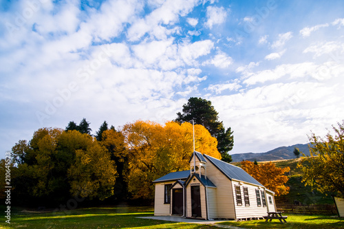 2018, April 18 - Cardrona, New Zealand, Building in Cadrona in Autumn. photo