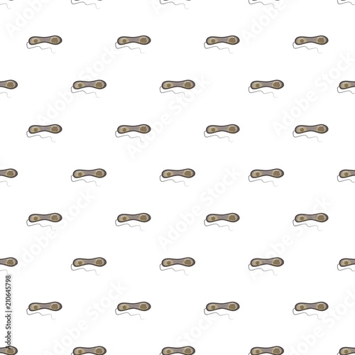 Bacteria or virus pattern seamless repeat in cartoon style vector illustration