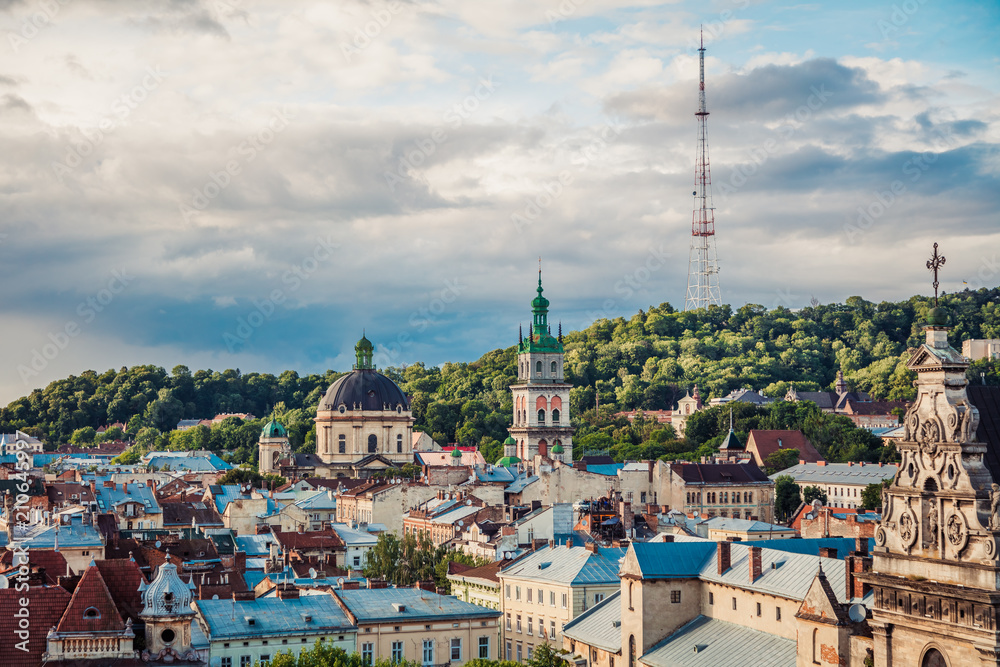 Lviv panoramic view