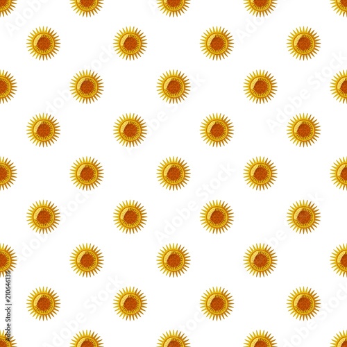 Virus or bacteria pattern seamless repeat in cartoon style vector illustration