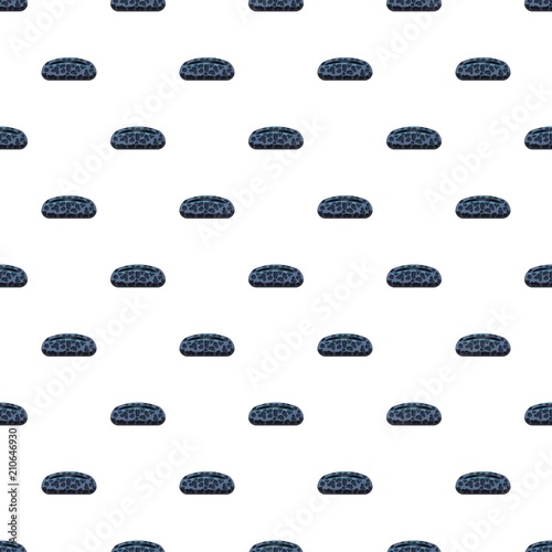 Bacteria or virus pattern seamless repeat in cartoon style vector illustration