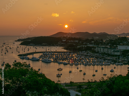 Sunset on Harbor - Noumea - New Caledonia
