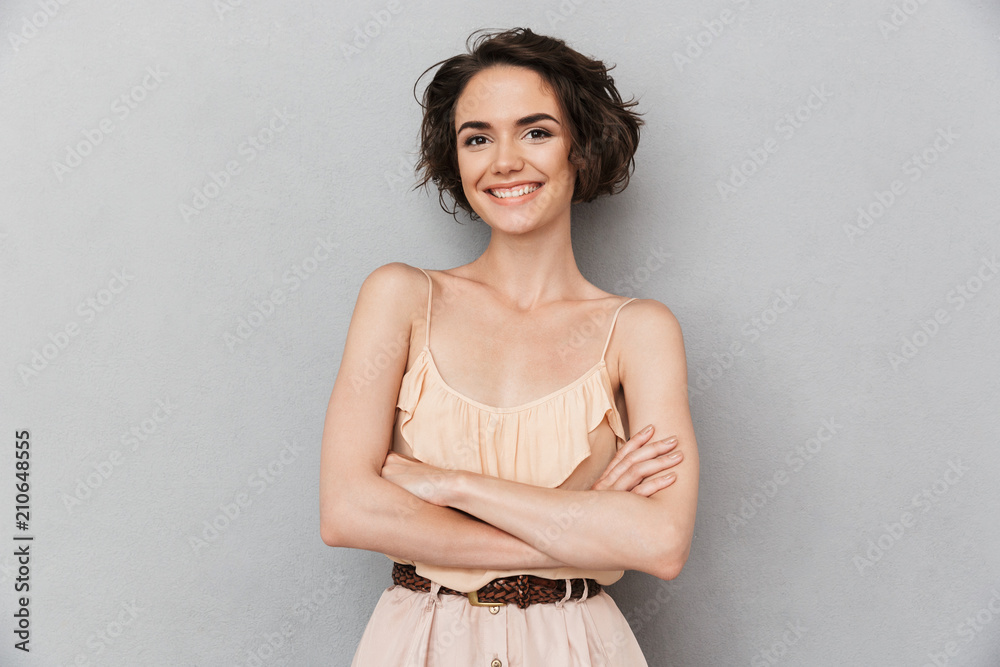 Fototapeta premium Portrait of a smiling young woman