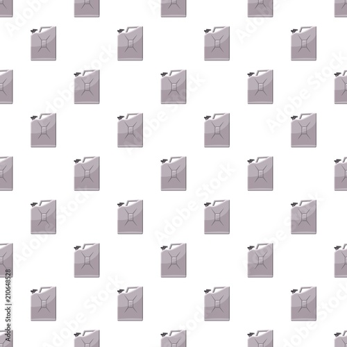 Metalic jerrycan pattern seamless repeat in cartoon style vector illustration