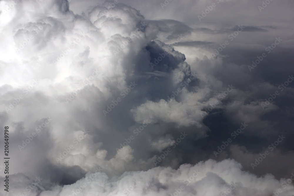 Cumulus cloud before the thunderstorm at the bottom Cumulus cloud before the thunderstorm at the bottom
