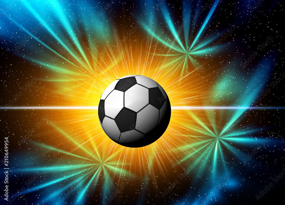 Fototapeta premium Piłka nożna ilustracja do mistrzostw