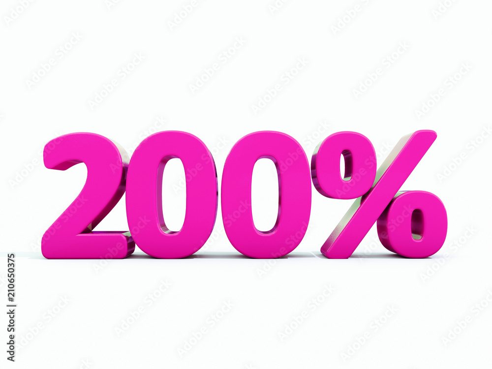 Retro Red Percent Sign Retro Red Percent Sign