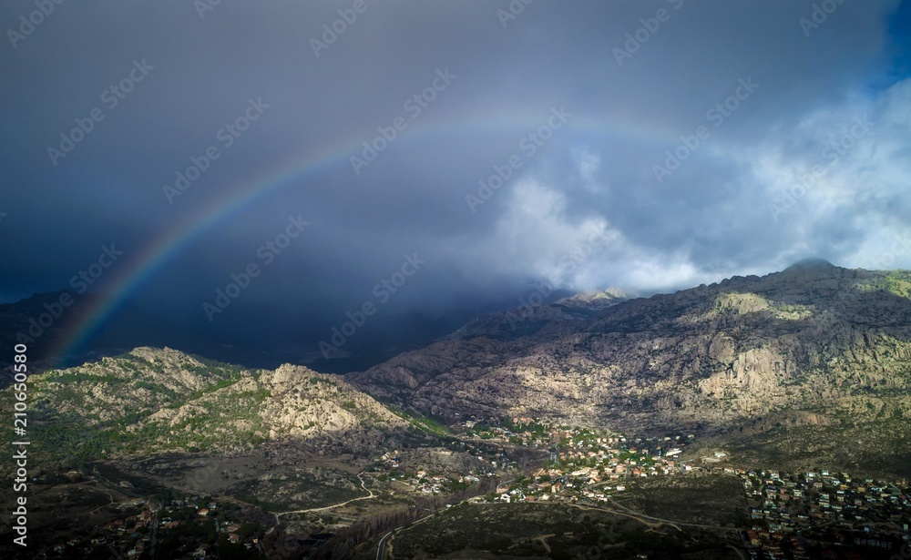 rainbow at La Pedriza, Spain