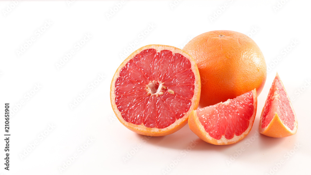 grapefruit isolated on white background grapefruit isolated on white background