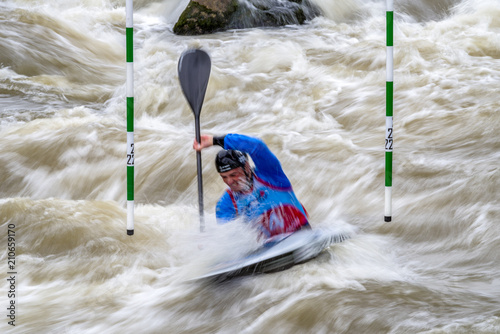 Canoe slalom - water sport photo