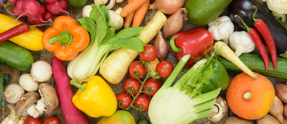 Fototapeta zdrowe warzywa z rynku