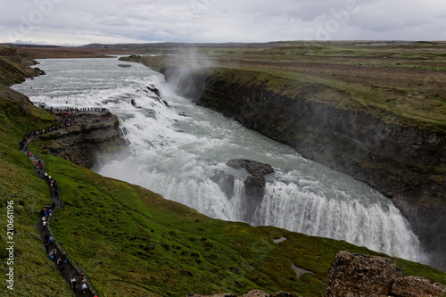 Gullfoss  an iconic waterfall of Iceland..