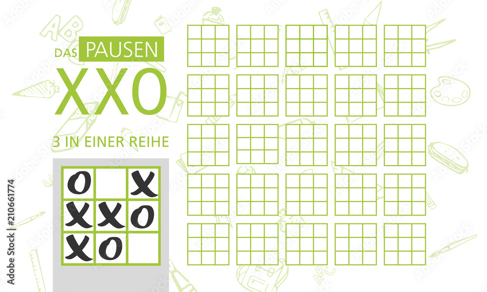 Stundenplan Pause XXO Spiel Stundenplan Pause XXO Spiel