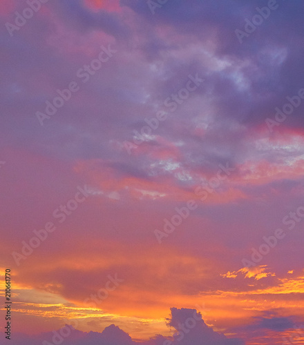 Fototapeta Naklejka Na Ścianę i Meble -  Sunset Sky replacement 