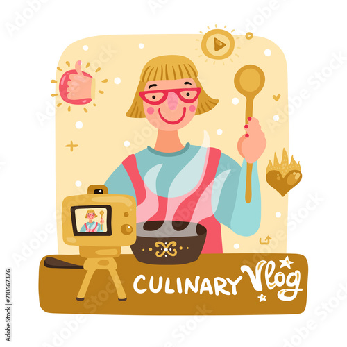 Video Blogger Illustration