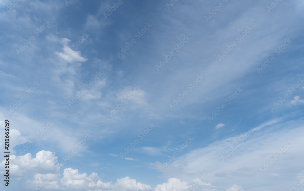 Obraz premium Blue Sky with white clouds for your background.