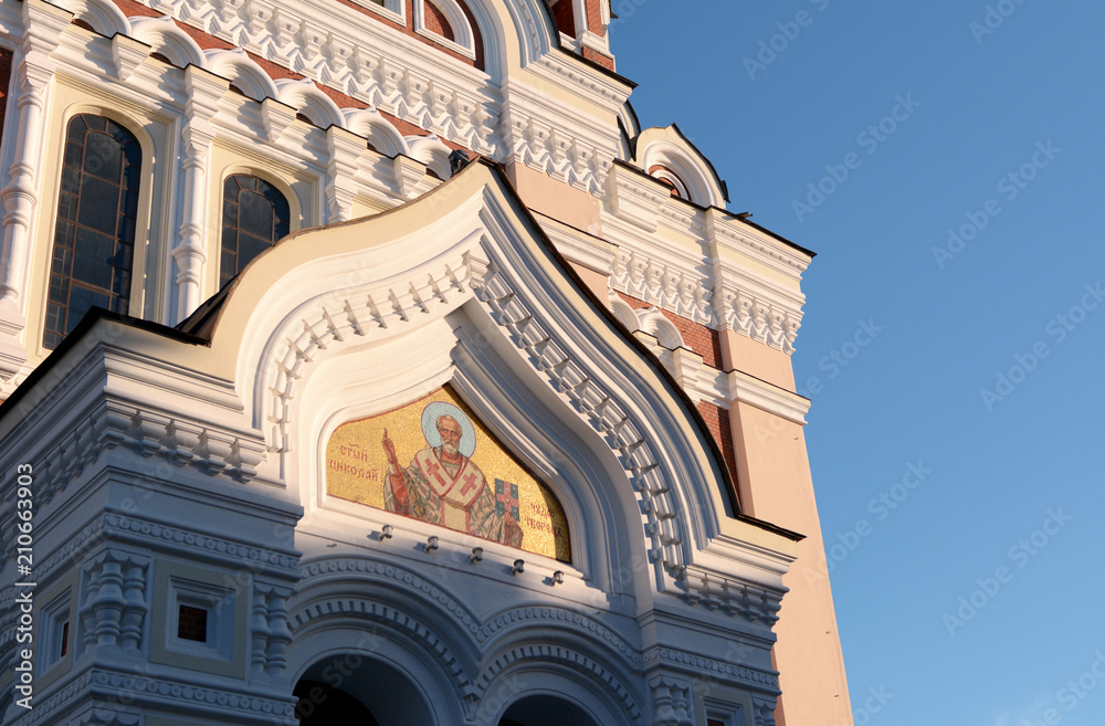 Obraz premium Decoration on Alexander Nevsky Cathedral in Tallinn, Estonia