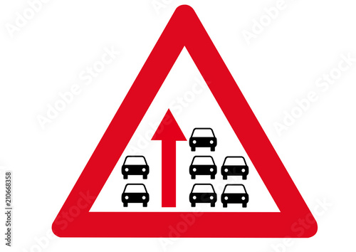Schild Achtung Rettungsgasse bilden