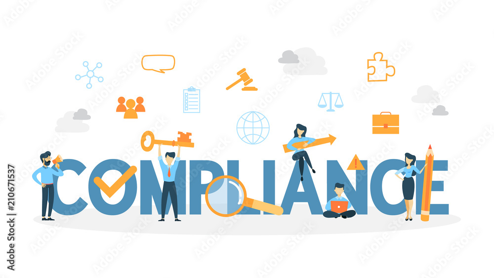 Compliance concept illustration. Compliance concept illustration.