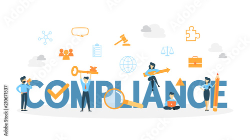 Compliance concept illustration.