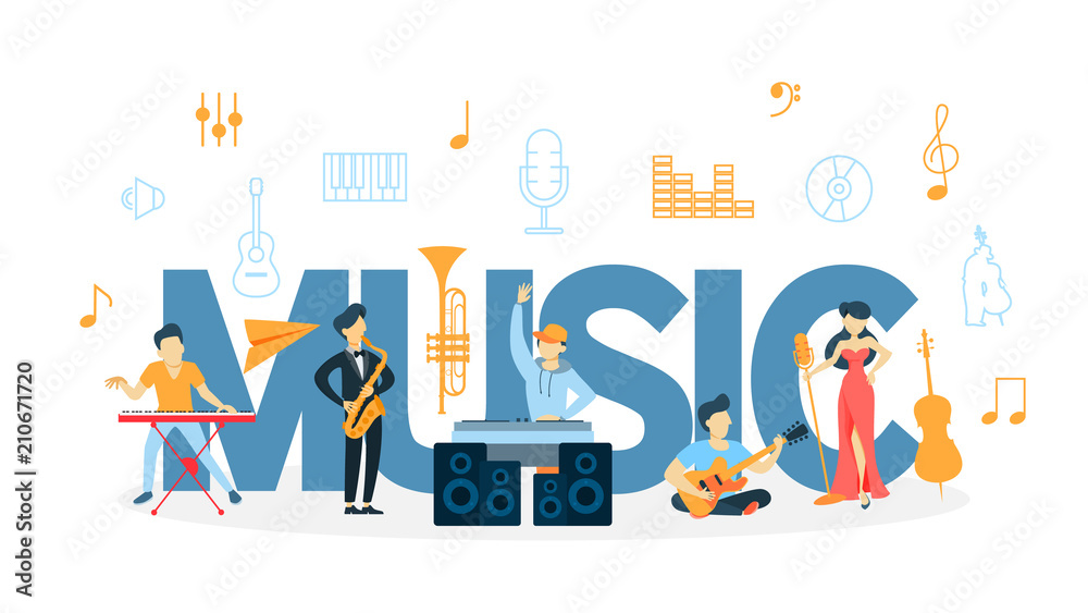 Music concept illustration.