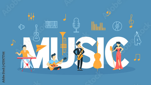 Music concept illustration.