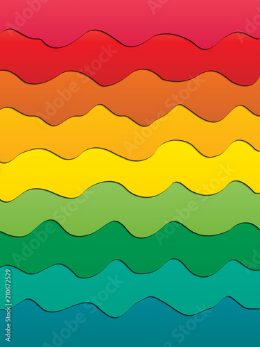 Abstract wavy vector background for design