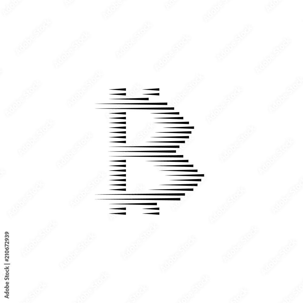 Bitcoin coin with fast speed motion lines Bitcoin coin with fast speed motion lines