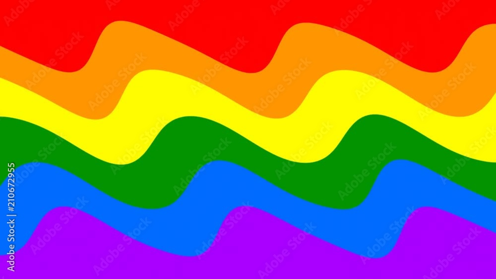Gay pride rainbow flag wiggle waves animation seamless loop.mov Gay pride rainbow flag wiggle waves animation seamless loop.mov