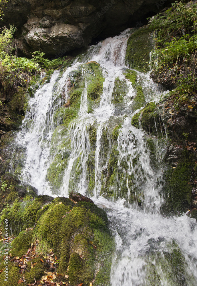 Small waterfall in Northern Italy Small waterfall in Northern Italy