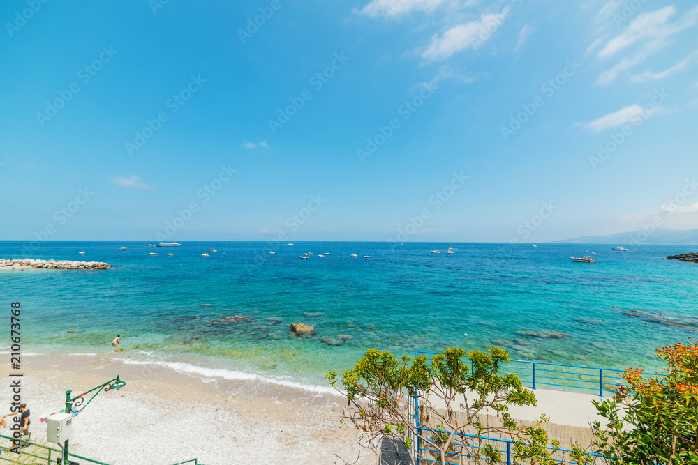 World famous Marina Grande beach in Capri