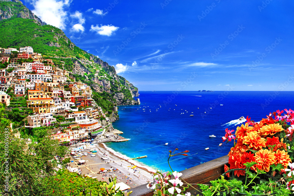 beautiful Positano. Gorgeous Amalfi coast, Italy