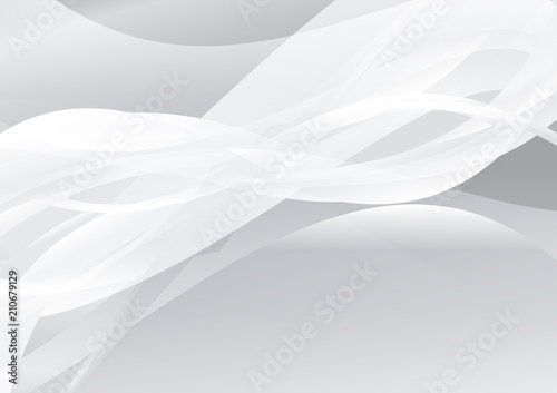 White color abstract wave background vector illustration