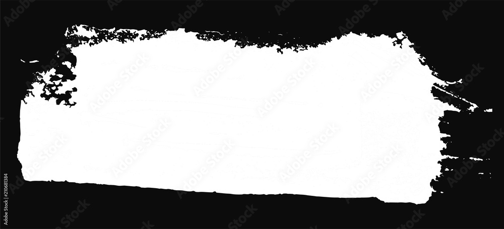 Grunge texture. White brush on black. Vector template. Urban Background. Dust Overlay Distress Grain. Hand drawn illustration. Abstract shape for your design or scrapbook.