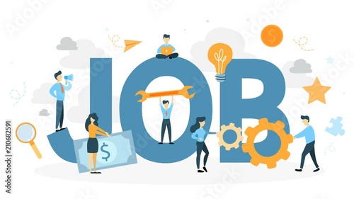 Job concept animation.