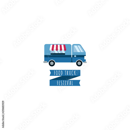 Food Truck Festival Vector Template Design Illustration